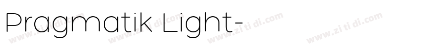 Pragmatik Light字体转换